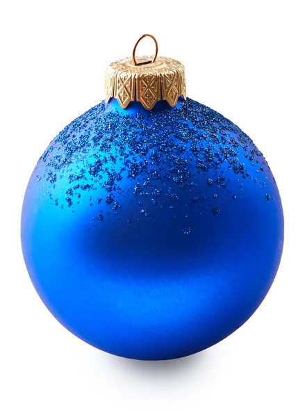 Bola de Natal azul — Fotografia de Stock