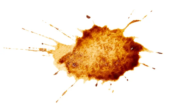 Coffee brown stain isolated — Stock Photo, Image