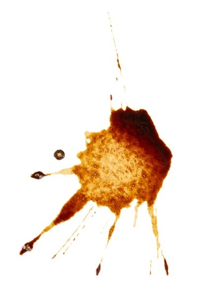 Coffee brown stain isolated — Stock Photo, Image