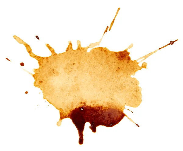 Coffee brown stain isolated — Stock Photo, Image
