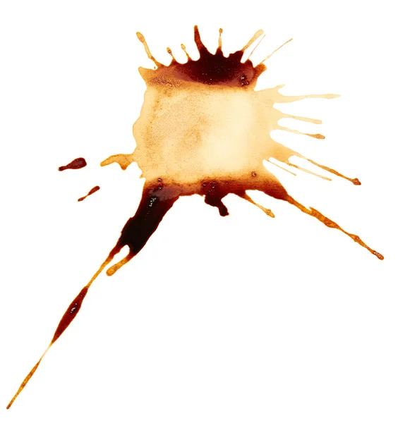 Coffee brown stain isolated — Stock Photo, Image