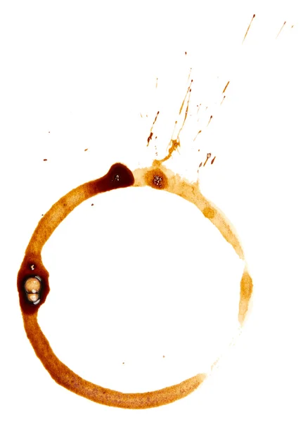 Kaffe cup ring — Stockfoto