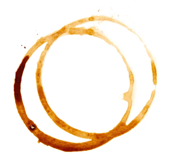 Pierścienie filiżanka kawy — Zdjęcie stockowe