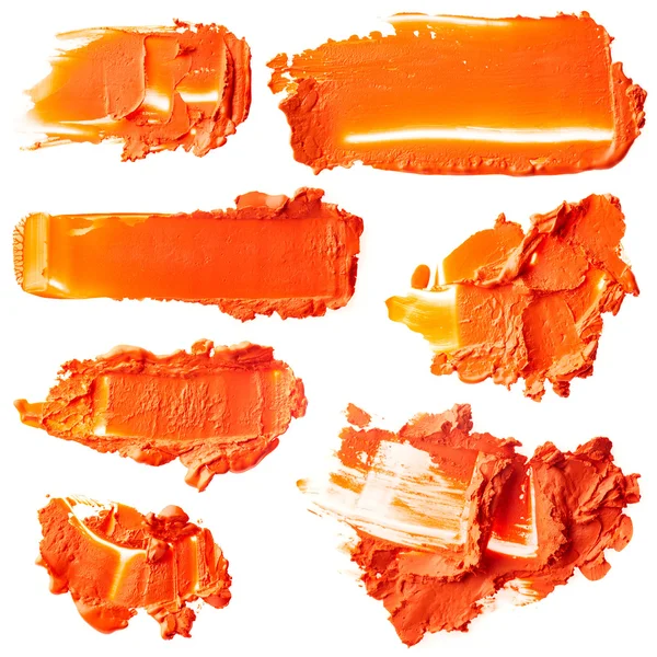 Set of lipstick strokes — Stock Photo, Image