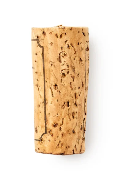 Wine cork on white — Stock Photo, Image