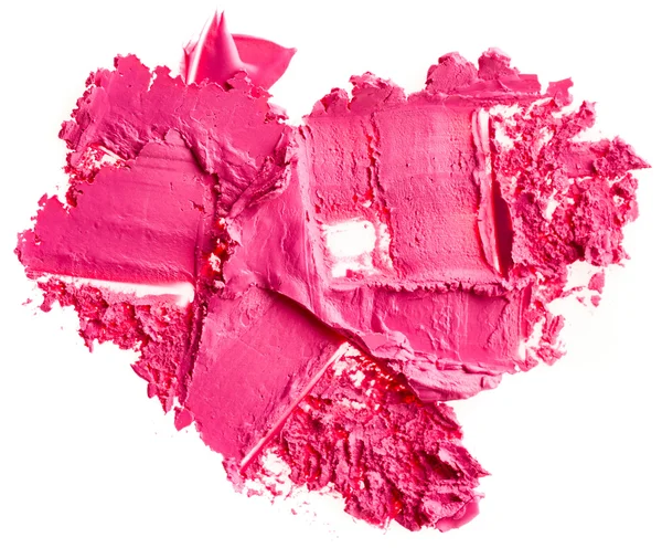 Vlekkerig roze lippenstift — Stockfoto