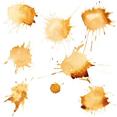Coffee cup stains clipart