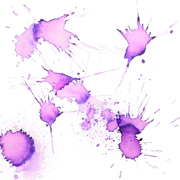 Purple paint blots — Stock Photo, Image