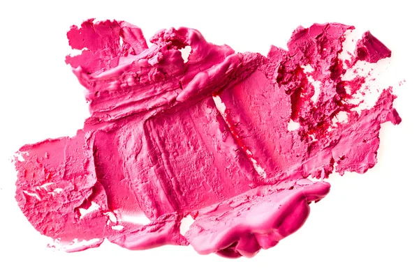 Roze lippenstift beroerte — Stockfoto