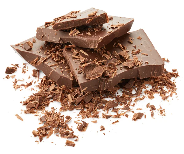 Sabrosas piezas de chocolate — Foto de Stock