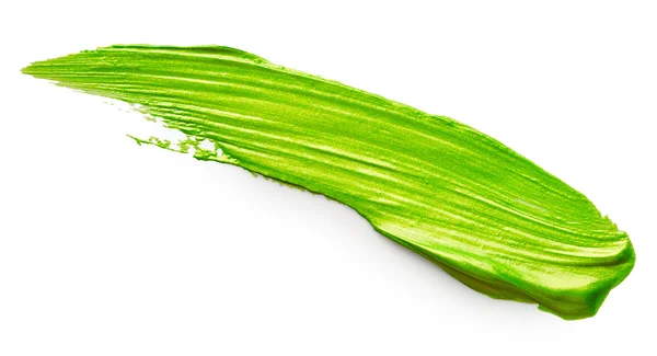 Green paint stroke — Stock Photo, Image