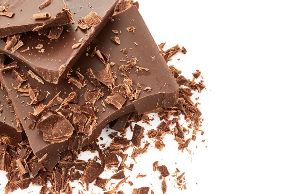 Gustosi pezzi di cioccolato — Foto Stock