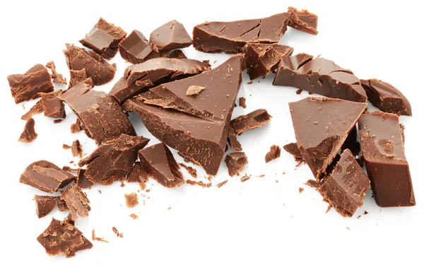 Leckere Schokoladenstücke — Stockfoto