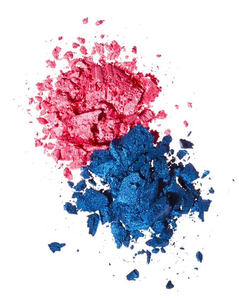 Geplette blue en pink eye shadows — Stockfoto