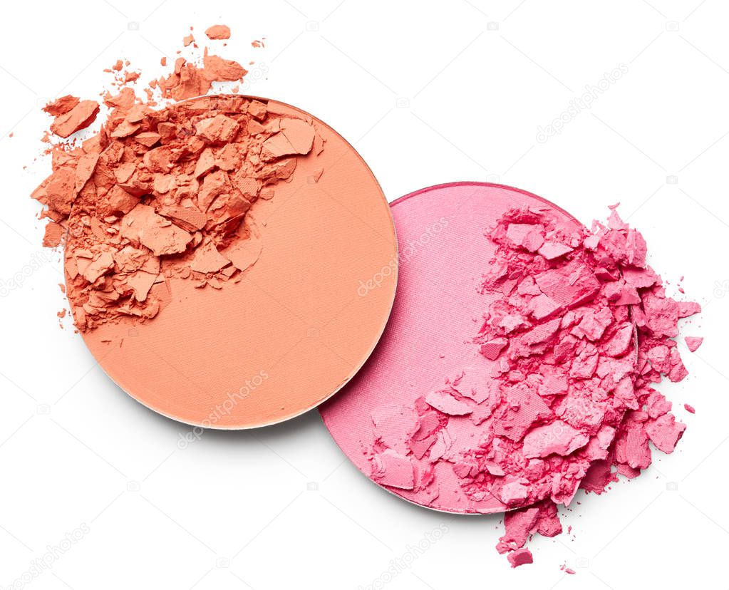 Crushed pink and brown blushes 