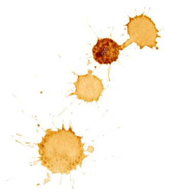 Set of coffee stains clipart