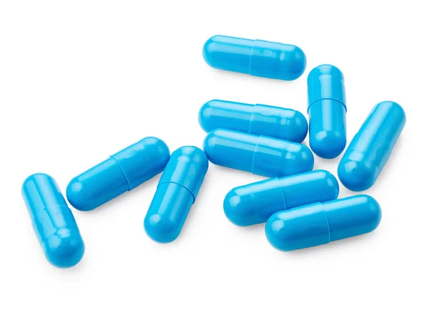 Set of blue pills — Stock Photo, Image