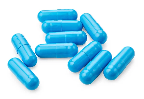 Set of blue pills — Stock Photo, Image