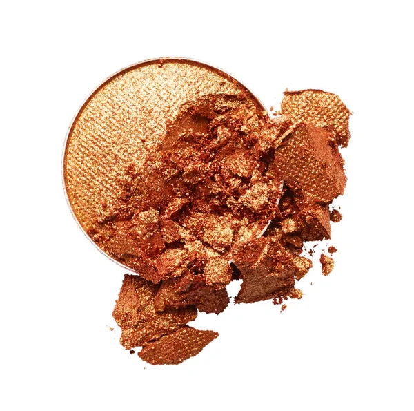 Crushed brown eye shadow — Stock Photo, Image