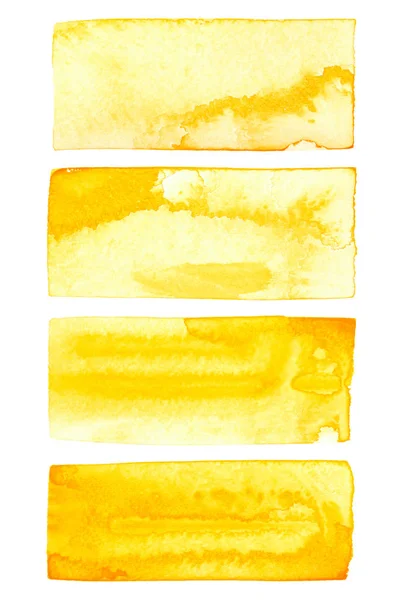 Yellow paint strokes — Stock Photo, Image