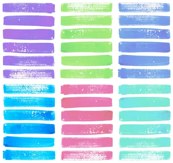 Colorful Brush strokes — Stock Photo, Image