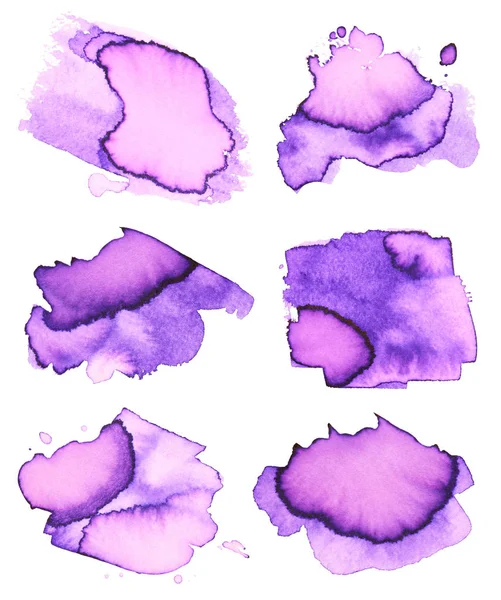 Purple Brush stains — Stock Photo, Image