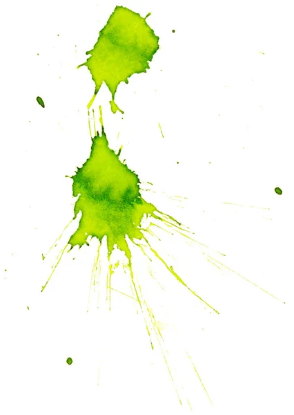 绿色刷污渍 — 图库照片
