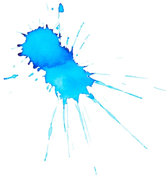 Blue Brush stain — Stock Photo, Image