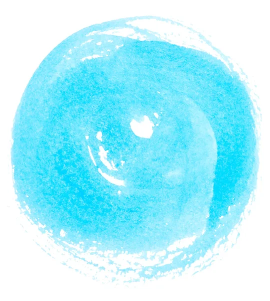 Círculo de pintura azul — Fotografia de Stock