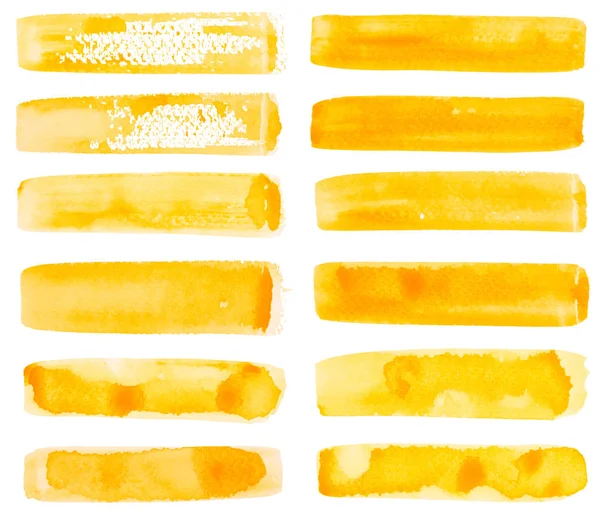 Yellow Brush strokes — Stock Photo, Image