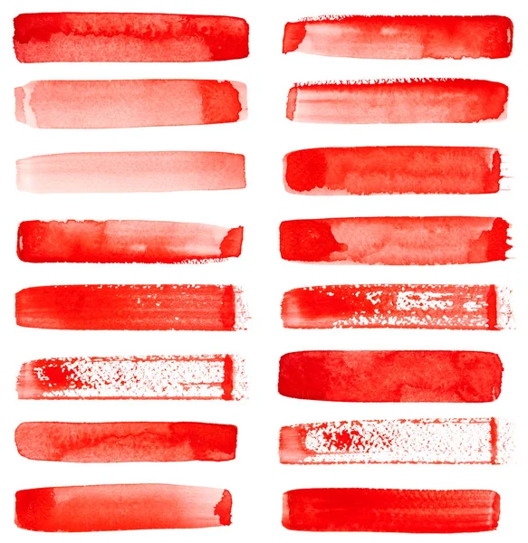Pinceladas vermelhas — Fotografia de Stock