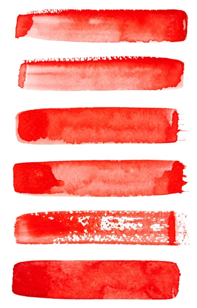 Røde penselstrøk – stockfoto
