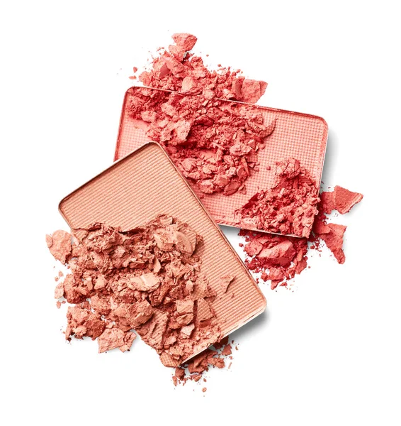 Crushed face powder and blush — Stock Photo, Image