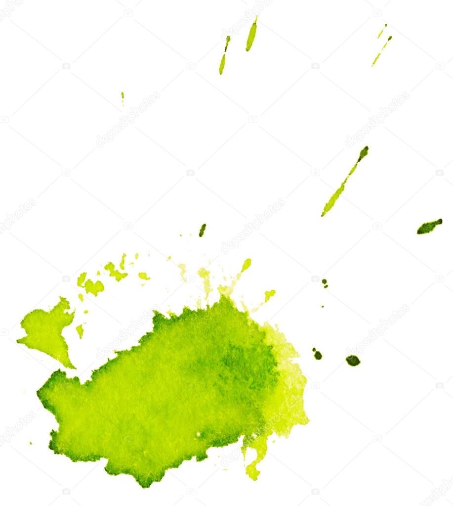 green Brush stains
