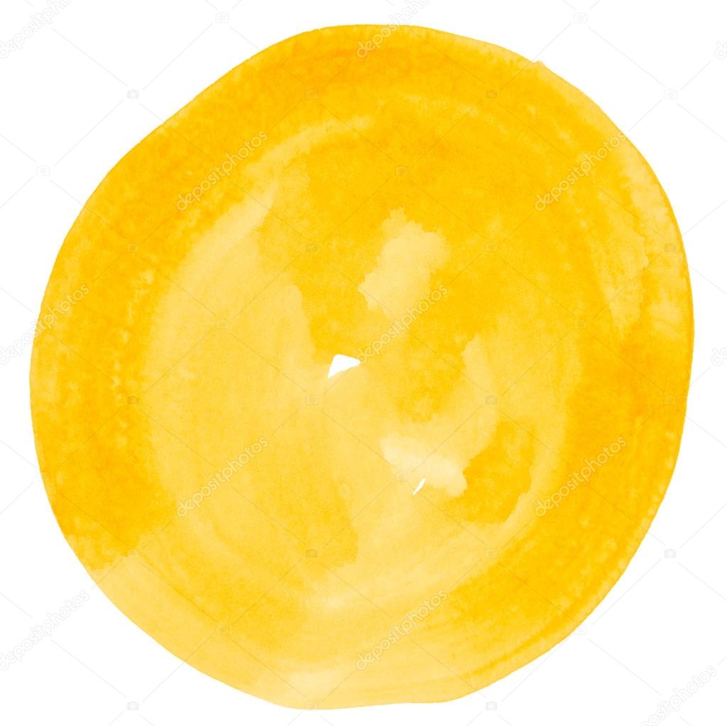 yellow paint circle