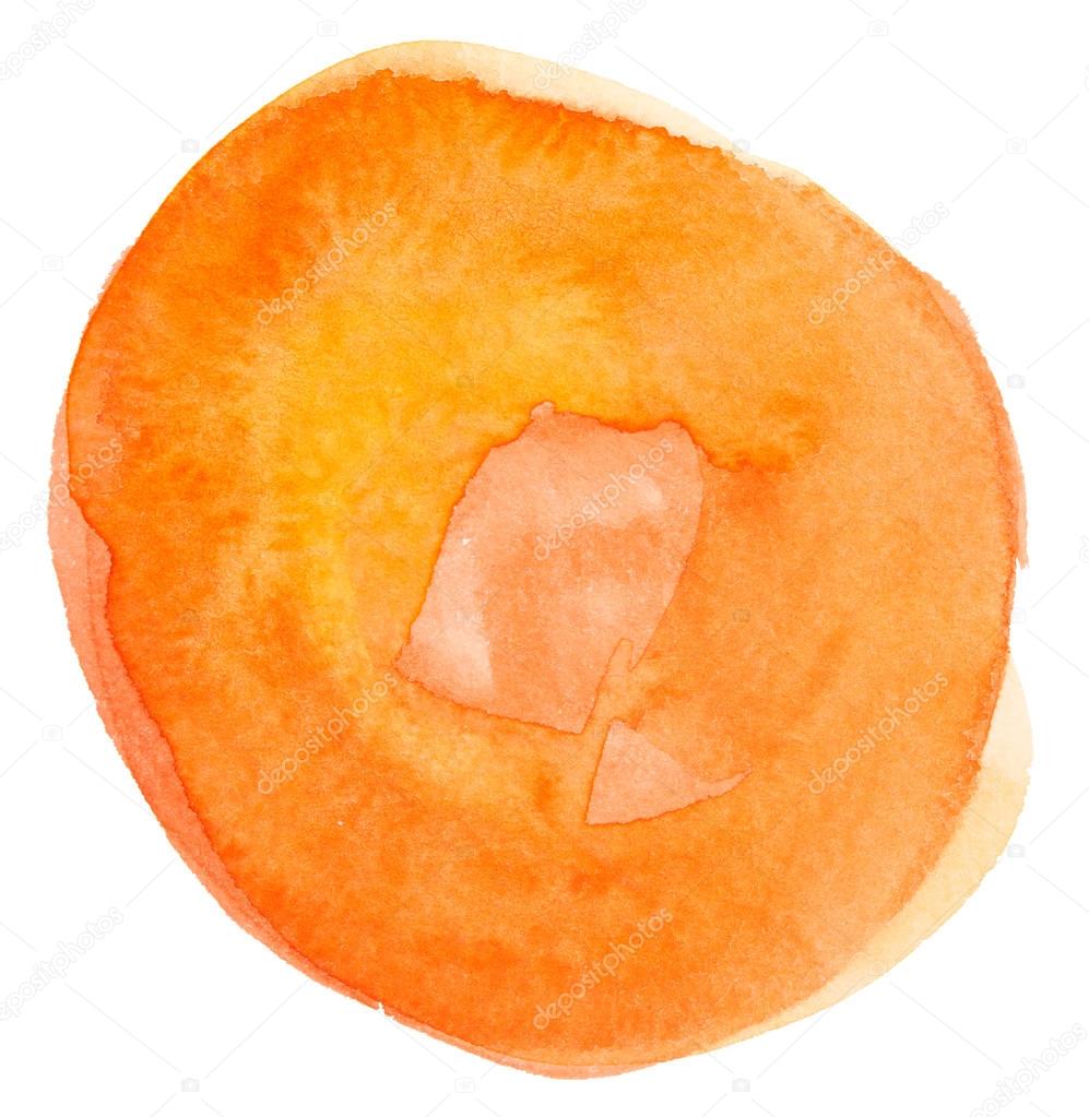 orange paint circle