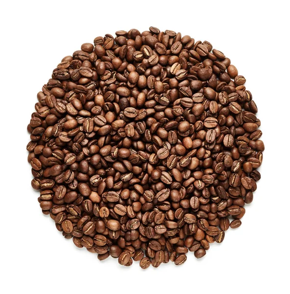 Cirkel av kaffebönor — Stockfoto