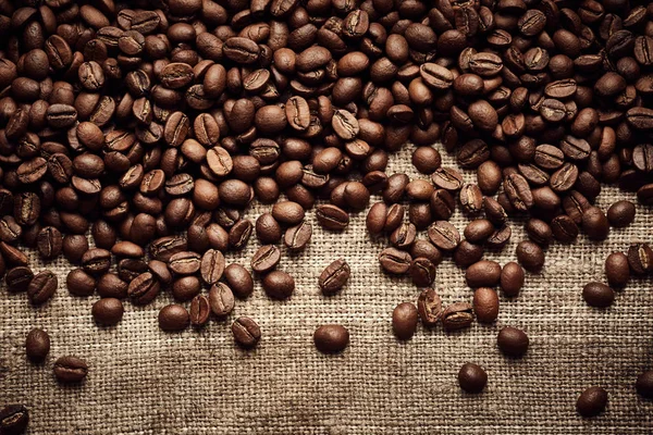 Koffiebonen grens — Stockfoto