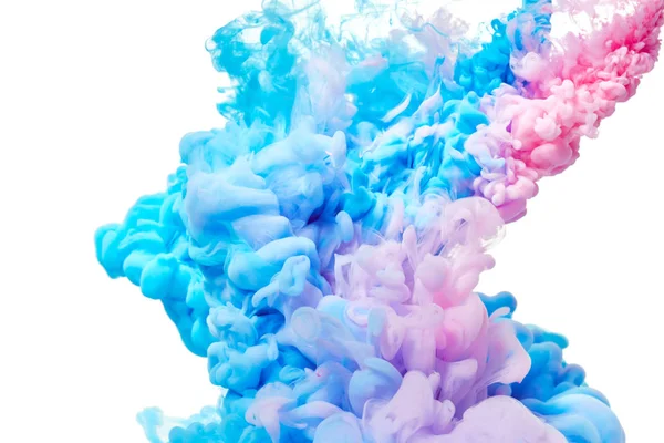 Blue and pink paint splash — Stock Photo, Image