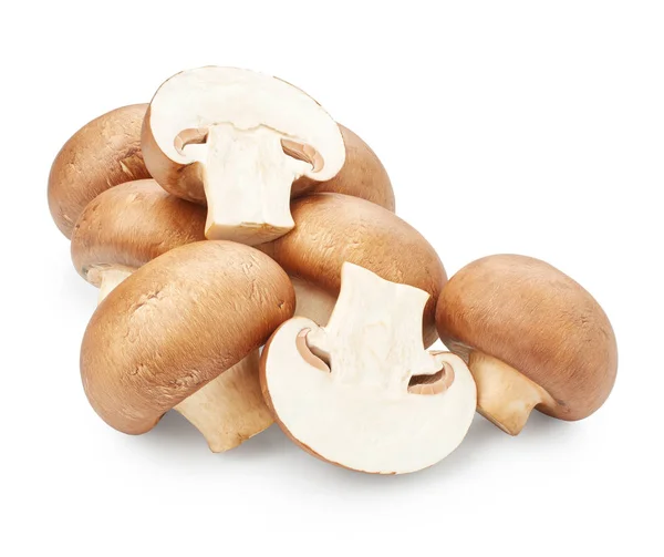 Пачка нарезанных грибов — стоковое фото