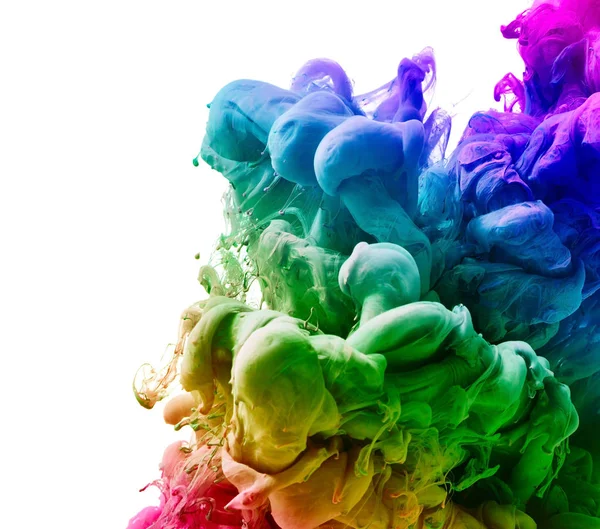Csobbanás a színes festék — Stock Fotó