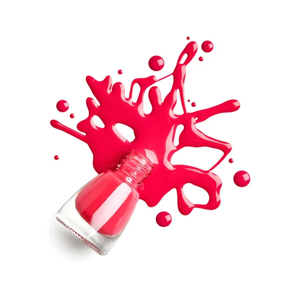 Rött nagellack — Stockfoto