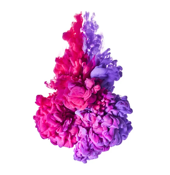 紫とピンクの滴水 — ストック写真
