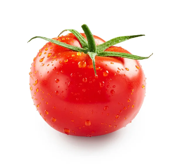 水の滴をトマト — ストック写真