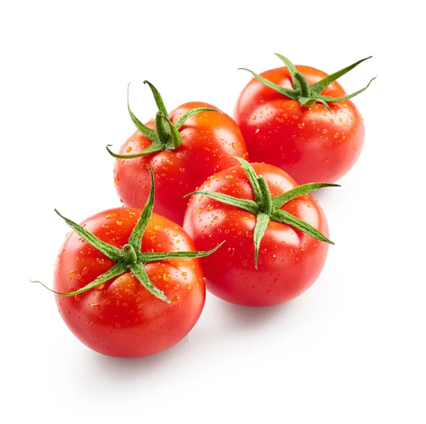 Pomodori freschi con gocce d'acqua — Foto Stock