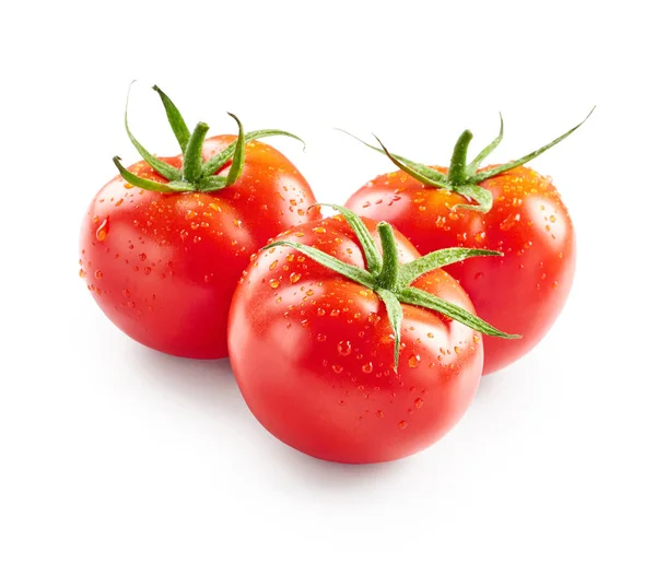 Tomates com gotas de água — Fotografia de Stock