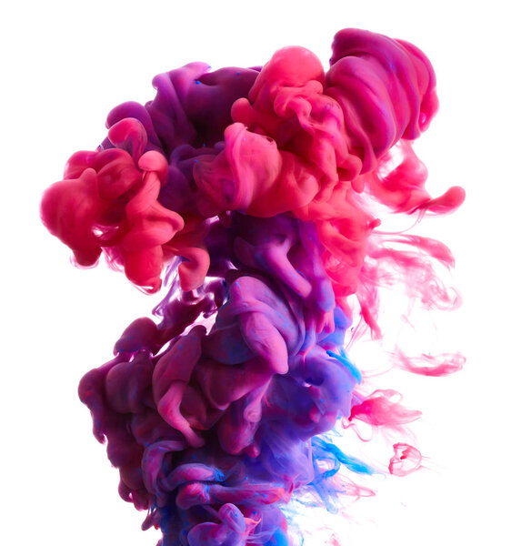 colorful Ink drops in water