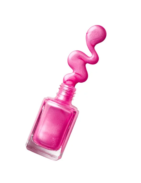 Розовый лак для ногтей — стоковое фото