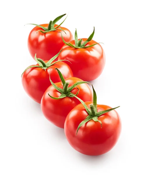 Ripe tomatoes with drops of water — Stock Photo, Image