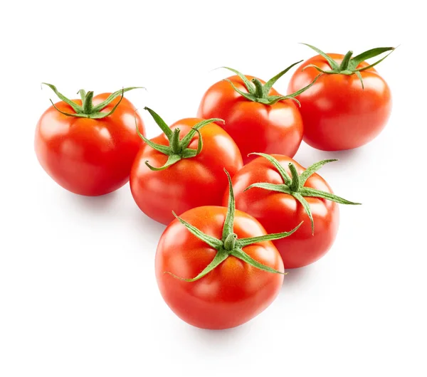Färska tomater med droppar vatten — Stockfoto